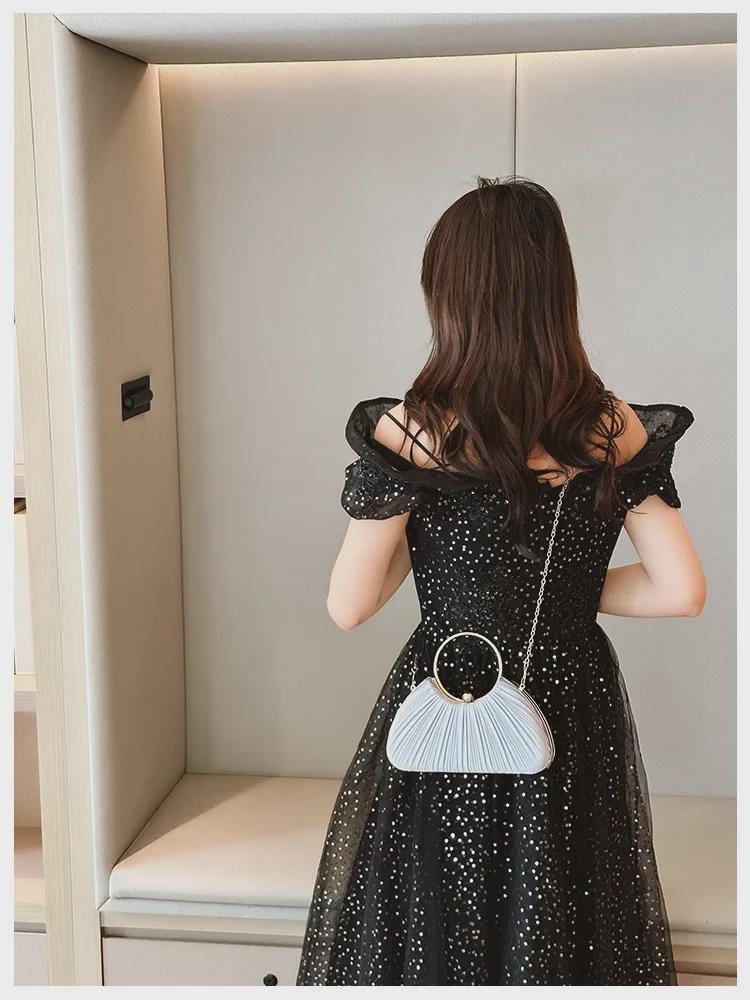 Elegant Pleated Evening Clutch for Women