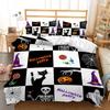 Pumpkin Lantern Halloween Ghost Witch Black Cat Doona Duvet Quilt Cover Bed Set