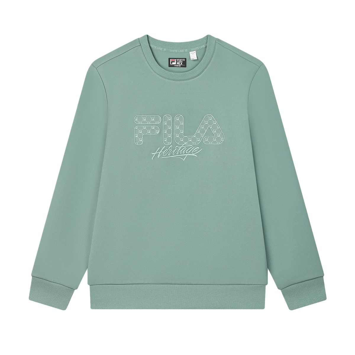 

New FILA Sweatshirt Men s Grass Seed Green F11M518202F-GN 180/100A/XL