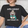 Unisex Unisex Guten Morgen Ganz Dnnes Eis Shirt 100 Cotton Graphic TShirt Clothing Outfits