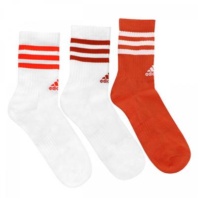 adidas Chaussettes de Sport Cushion 3s Rouge Solaire Lot de 3