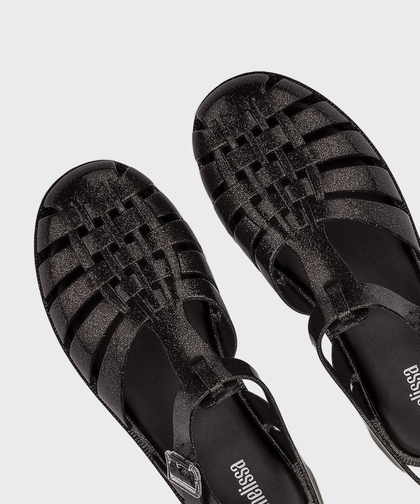 Melissa Possession Shiny Sandals Black
