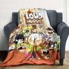 The Loud House Print Flannel Blanket High Quality Warm Comfortable Cover for All Seasons Perfect for Gifts Home Decor
