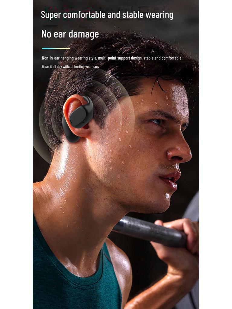 High-Quality Wireless Bone Conduction Ear-Hook Sports Headphones