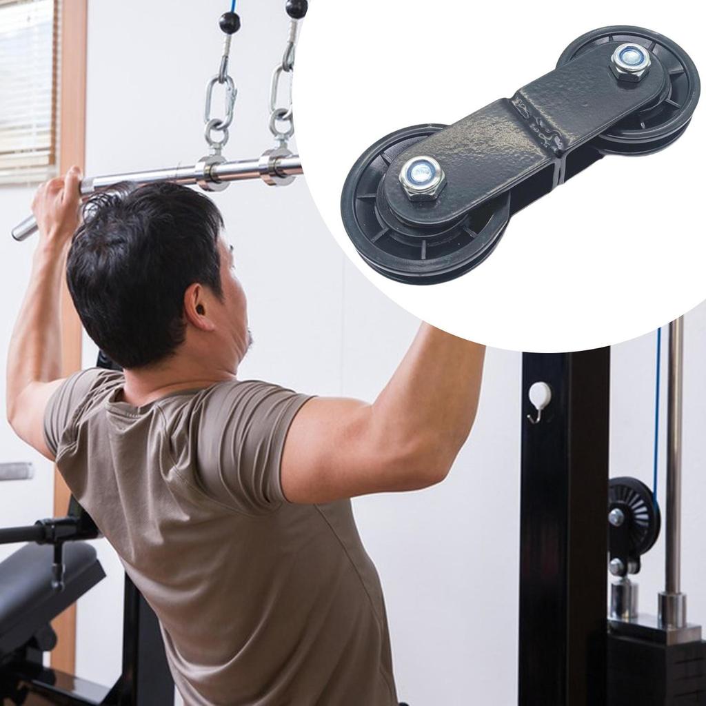 Akcesoria do podwójnego bloczka, Przyrząd do ściągania w dół, Solidny, Części zamienne do podnoszenia ciężarów, DIY Fitness