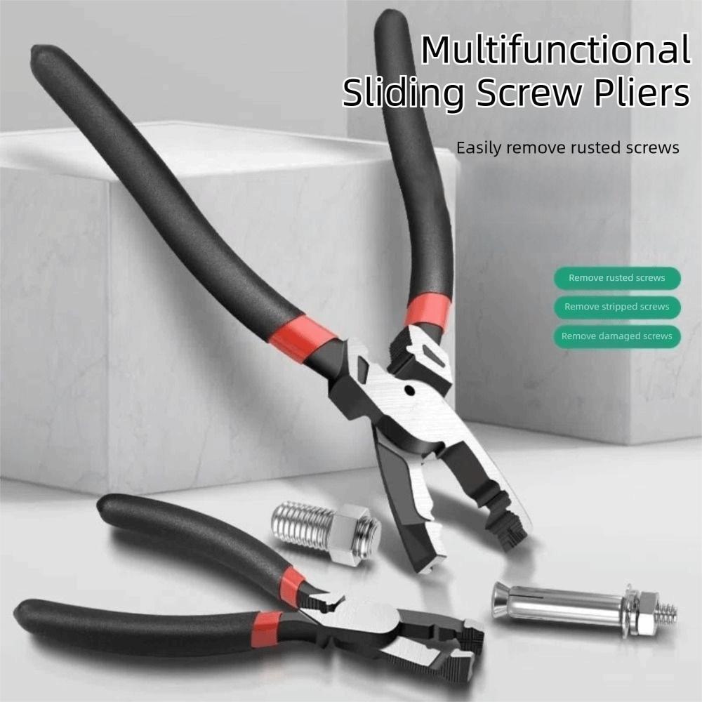 Glue Coated Handle Screw Extractor Pliers Non-Slip Jaws Combination Pliers Home Electrical Repair