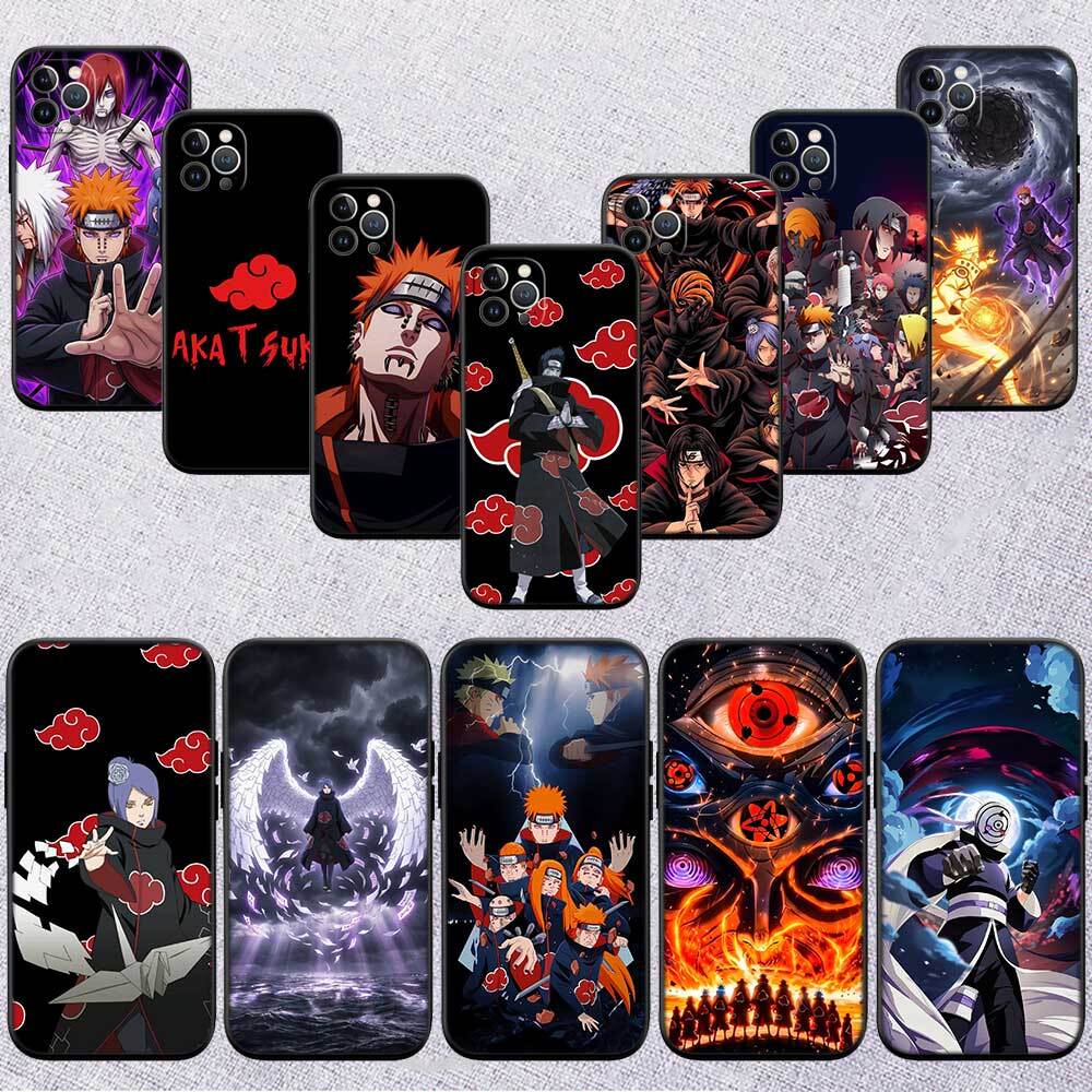 Anime Naruto Akatsuki Phone Case for Xiaomi Poco C40 C51 C50 C55 C65 C71 C75 C85 F8 F7 F6 F5 F3 F2 X7 X6 X4 X3 X2 M7 M6 M5 M4 M3 M2 Pro