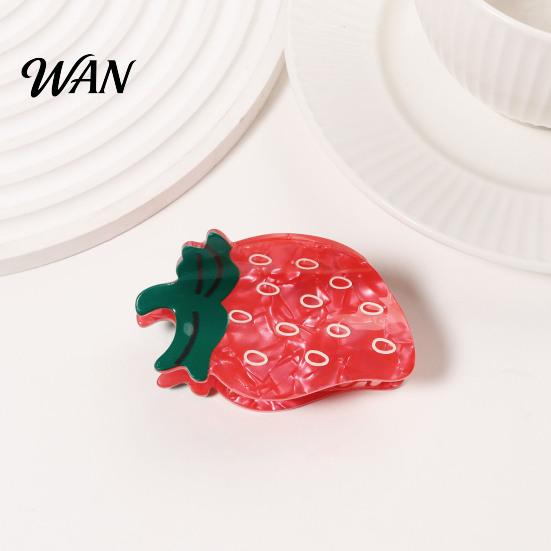 Fruit Design Hair Accessory Claw Back Head Shower Clip Medium Multi-color Size Shark Non-slip Versatile