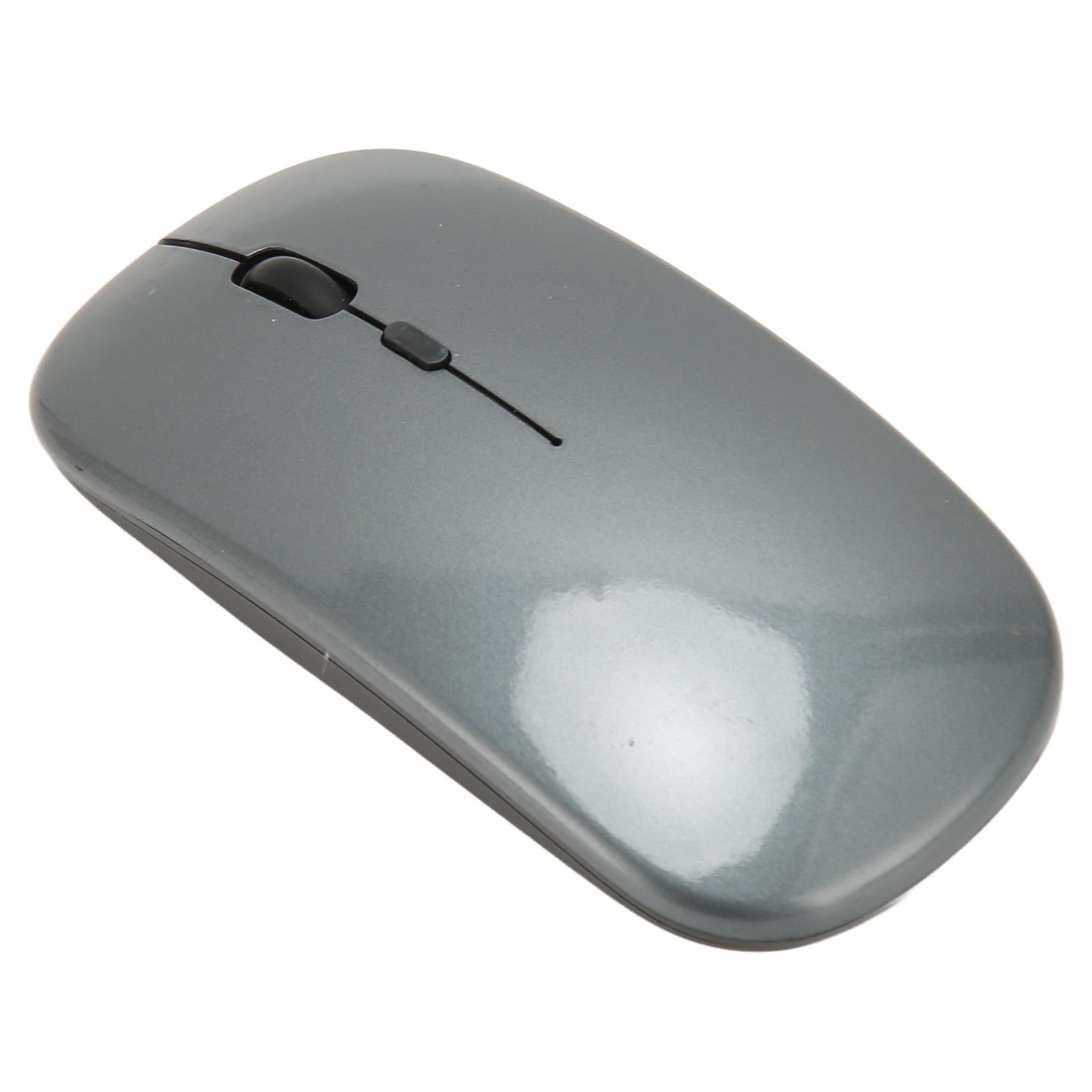 

Бездротова USB миша Перезаряджувана Малошумна Бездротова комп ютерна миша для роботи навчання дозвілля сірий колір