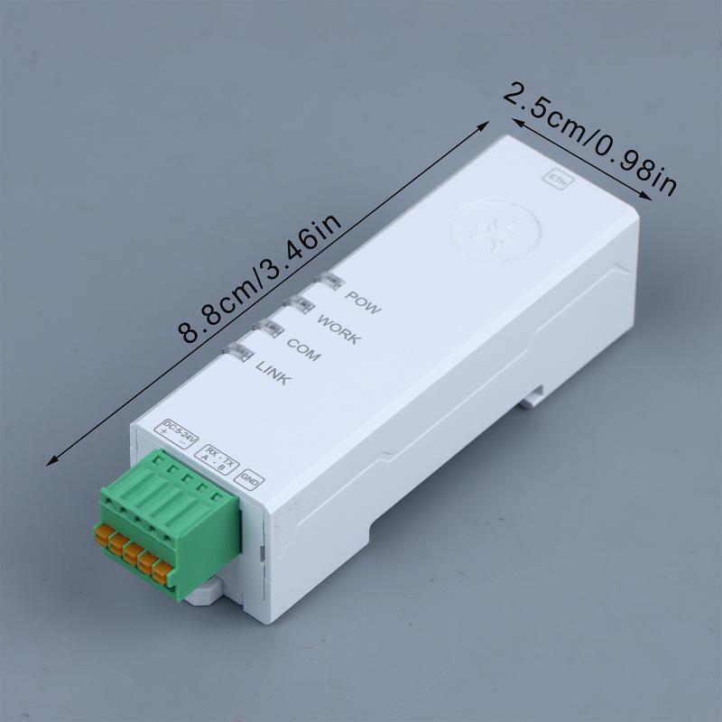 

Конвертер RS485 в Ethernet Маленький розмір Сервер послідовного порту USR-DR134 Підтримка TCP/UDP/HTTP/DHCP/DNSP Modbus TCP/RTU білий