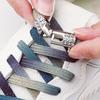 New Diamond Lock Shoelaces Without Ties No Tie Shoe Laces Elastic Laces Sneakers Colorful Glitter Flat Shoelace Shoe Accessories