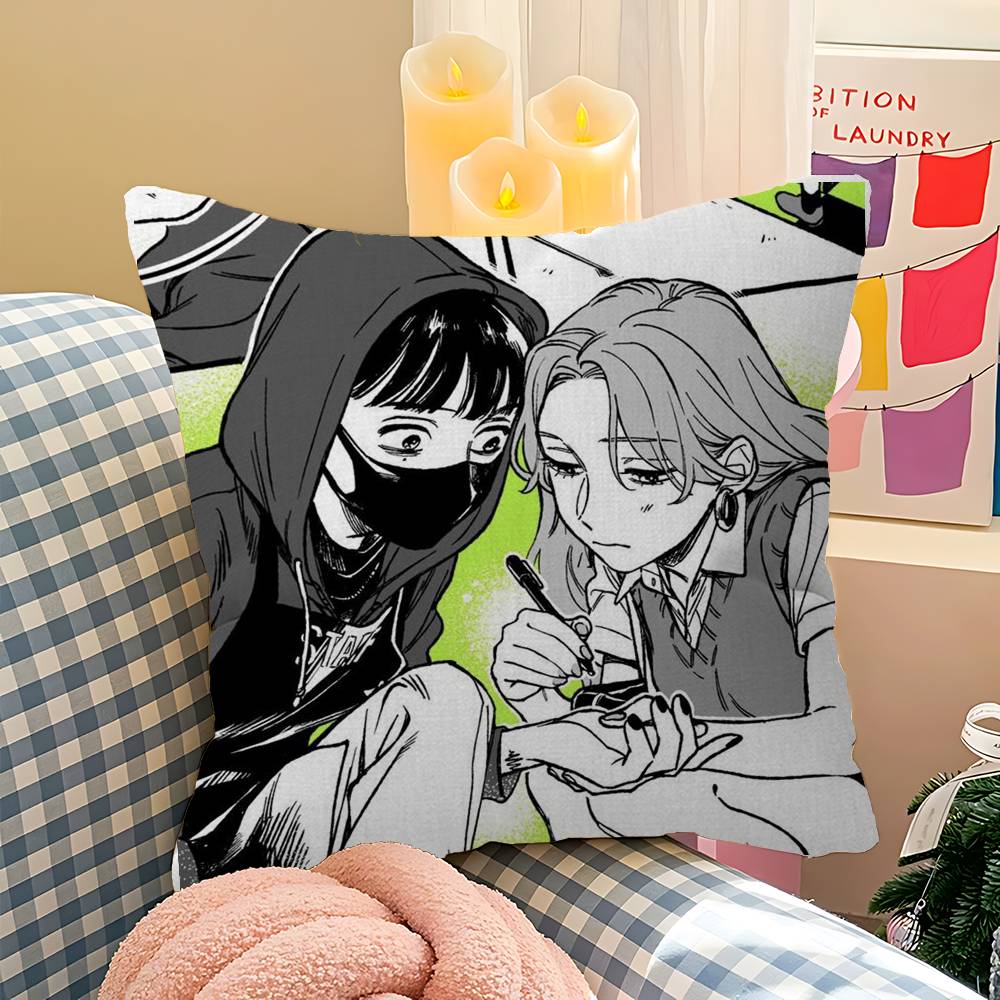 Anime The Guy She Was Interested In Wasnt A Guy At All Pillow Anime Pillow Sofa Bed Head Pillow Cover Cushion Cover