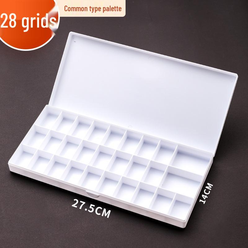 

Mali Multifunctional Paint Palette Box: 50-grid Main, 35-grid Pull-out, 25-grid Folding Lid for Watercolor and Gouache