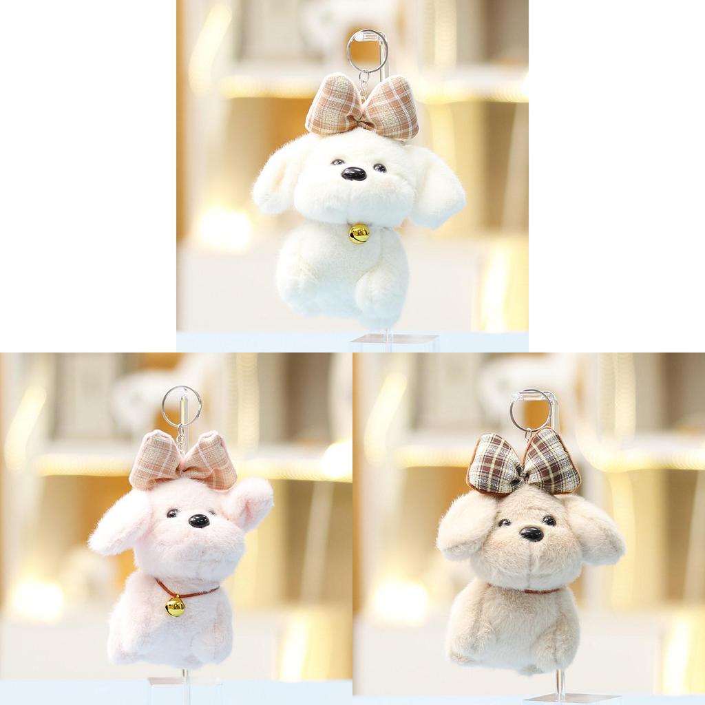 Plush Dog Toy With Keychain For Girls Gift And Bag Decorations