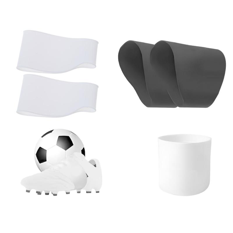 2Pcs Soccer Shoe Lace Bands Silicone Shoelaces Covers Soccer Cleat Lace Protector for Football Baseball Shoes Easy Use