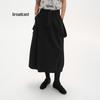 broadcast Black Detachable Mid-Length Suspender Dress