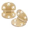 2Set 180 Degree Copper Hinge with Screw Mini Flap Hinge for Foldable Table 47x30mm