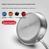 Non-stick Stainless Steel Honeycomb Frying Pan, Flat-bottom, Low Oil Smoke for Frying Steak and Eggs