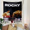 Rocky III Tapestry Wall Hanging, Sylvester Stallone Movie Poster, Wall Decor for Bedroom Living Room Dorm