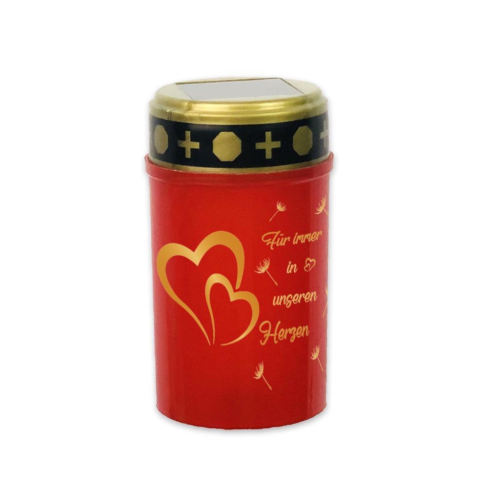 Flameless Solar Cemetery Candle Light Waterproof Electronic Candle Light Grave Memorial Tribute