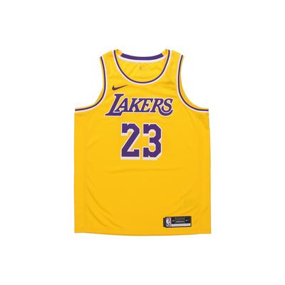 LeBron James Icon Swingman Jersey Yellow Men Streetwear AA7099-741