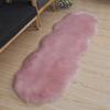 Non Slip Plush Rug Irregular Faux Fluffy Rug Washable Long Hair Carpet  Living Room