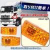 Avan Knight Door Side Marker Turn Signal Set of 2 and KRB137 for Hino Ranger Dutro Truck Lights, Lenses, Corner, (Left Right), (Amber) Profia,