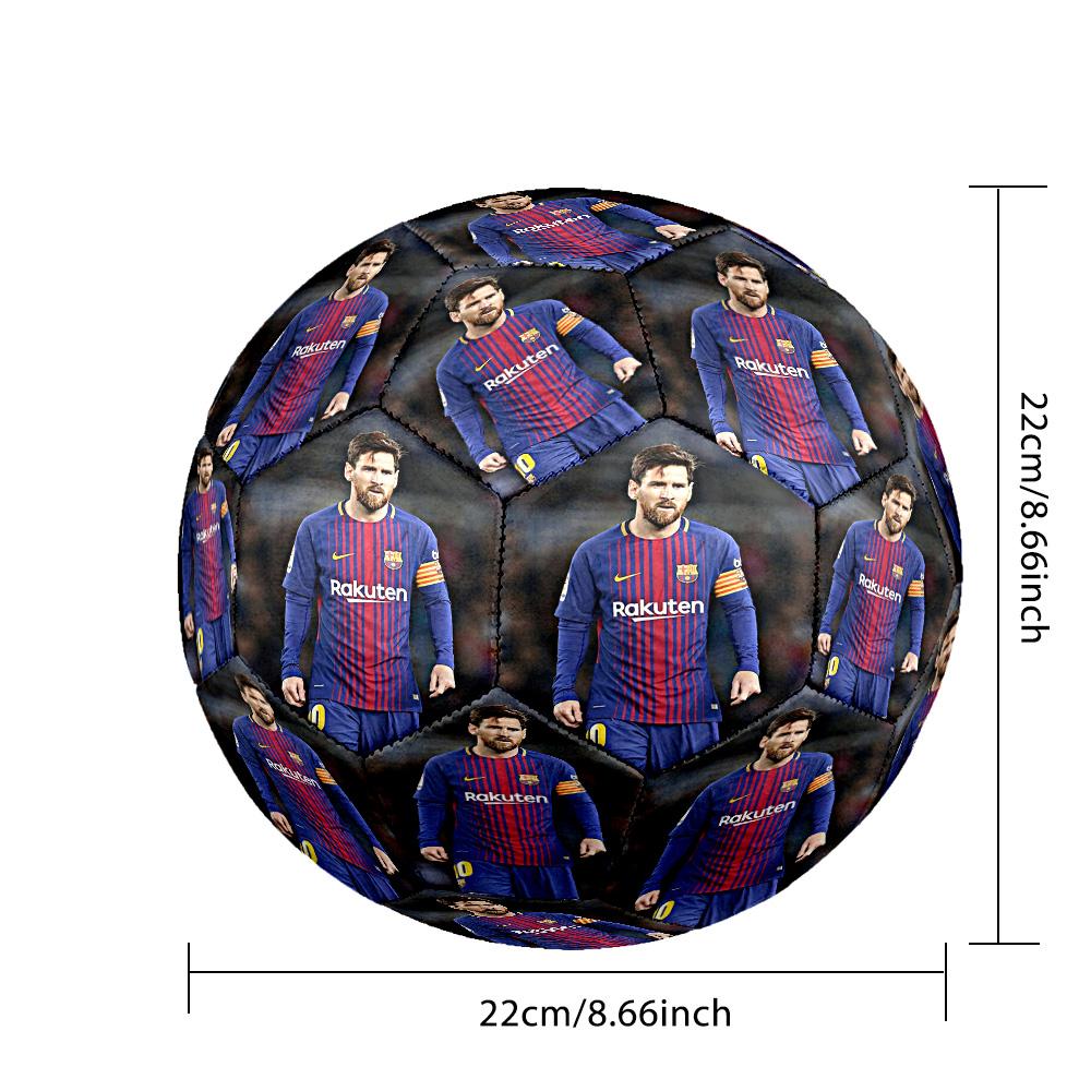 Lionel Messi World Cup Journey Soccer Ball Size 5 Football Machine Sewn Indooroutdoor Universal Football Perfect Gift For Sports Enthusiasts