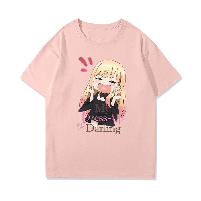 

Kitagawa Marin Graphic Print Autumn Pure Cotton Men s and Women s T-shirt Short Sleeve Anime T-Shirt Fashion Streetwear Shirt 4XL
