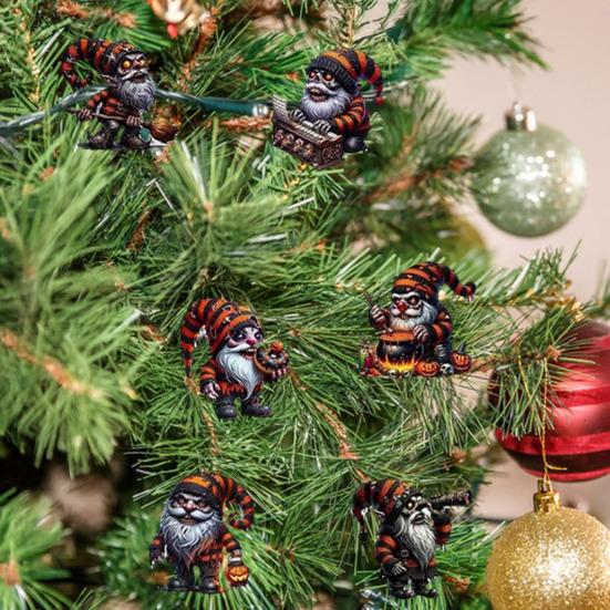 Yousheng Halloween Tomte Nedräkningskalender 24 Dagar Nedräkningskalender 2D Akryl Pumpa Tomte Hängande Pynt för Halloween Heminredning