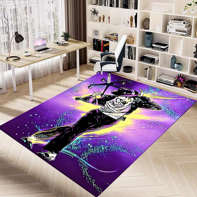 Michael Jackson Dance Pose Carpet For Playroom Bedroom Living Room Sofa Home Decorkids Game Area Rug Nonslip Floor Mat