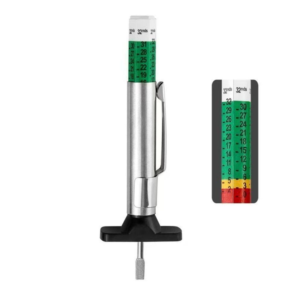 2 Pcs Brake Lining Thickness Gauge Automotive Brake Pad Measuring Tool Disc and Drum Brake Lining Gauge Set Car Accessories