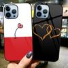 Pouzdro z tvrzeného skla Love Heart pro Iphone 14pro Max 13 11 12 Mini Xs Xr X Kryt pro Iphone 7 8 6s Plus Se 2022 Coque Capa