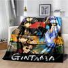 GINTAMA Cartoon Printed blankets Picnic blanket Warm Flannel blankets Home bed linings blankets for beds Birthday Gift