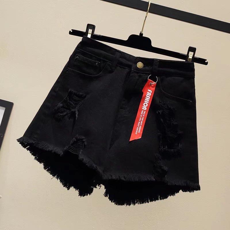 Summer New Denim Shorts Loose Wide-leg Hot Pants Light-colored Thin High-waisted Girls Irregular Pants