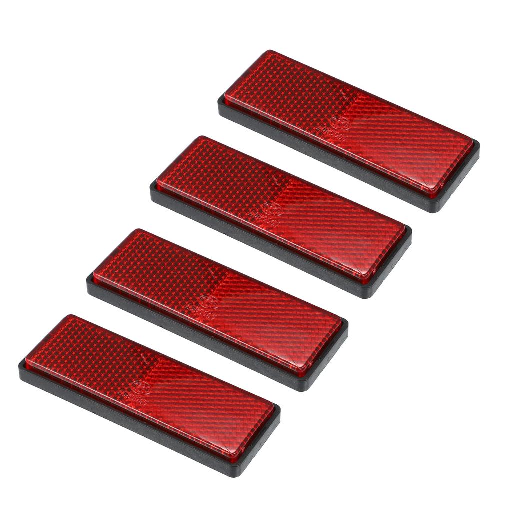 uxcell Reflector Warning Reflector Reflective Cover for Motorcycles Plastic Screw-in Red M5x0.8 Pack of 4