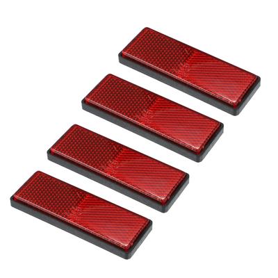 Reflector Warning Reflector Reflective Cover for Motorcycles Plastic Screw-in Red M5x0.8 Pack of 4