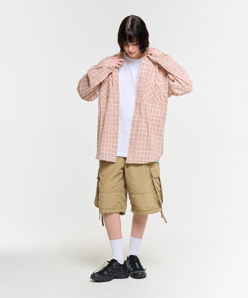AECA Painted Check Shirt-Pink