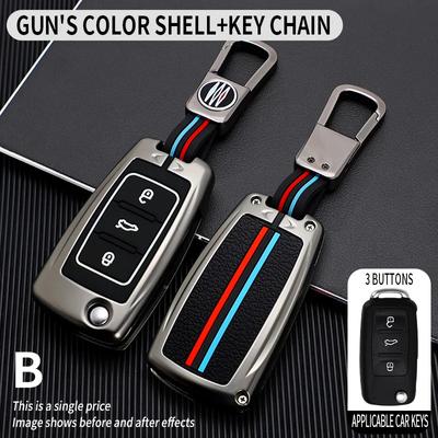 Auto Fernbedienung Schlüsselhülle Abdeckung Für Volkswagen VW Polo Golf Passat Tiguan Beetle Caddy T5 Up Eos Skoda Octavia Seat Leon Altea