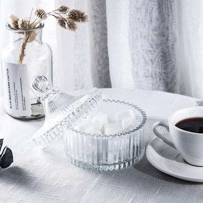 Glasbehälter mit Deckel Luftdichter Süßigkeitenbehälter Zuckerdose für Küchentheke Esstisch Vorratskammer Aufbewahrung Dekorative Snack-Dispenser