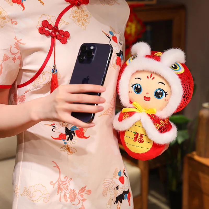 2024 Snake Plush Animal Doll Cute The Year Of The Snake Mascot Props Backpack Pendant Stuffed Animal Doll Home Decoration