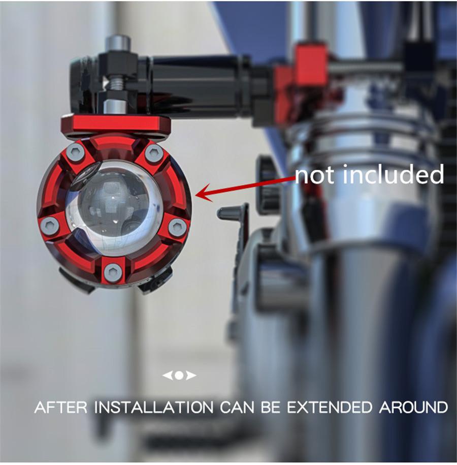 2 szt. Akcesoria motocyklowe Uchwyt mocujący Uchwyt reflektora Wielofunkcyjny drążek rozszerzający Kreatywne produkty Mocowanie 54 mm