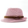 Hat Men's Summer Shade Jazz Top Hat Korean Version Hand-knitted Casual Couple Hollow Belt British Straw Hat