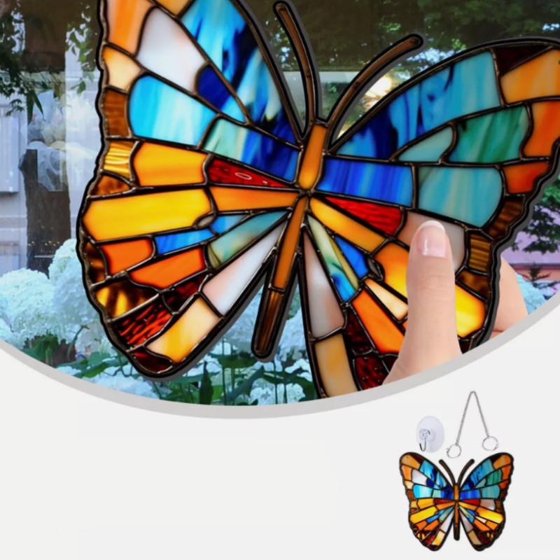 Colorful Butterfly Pattern Wall Decoration Hanging Acrylic Home Furnishing Gift