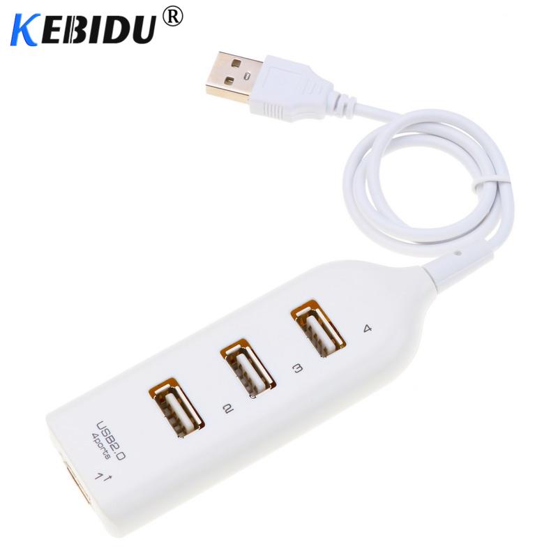Car Plug And Play Socket Splitter 4 Port USB 2.0 Hub 4 Ports Splitter For PC Phone DVR Charging Power Adapter For Home Office