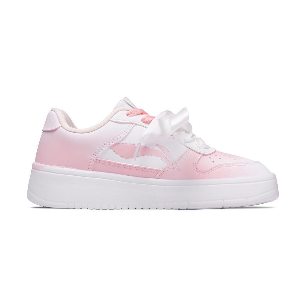 Li Ning Floating Boat Synthetic Leather Lightweight Low top Skateboard Shoes Women's AGCS420-6(Team2069-)