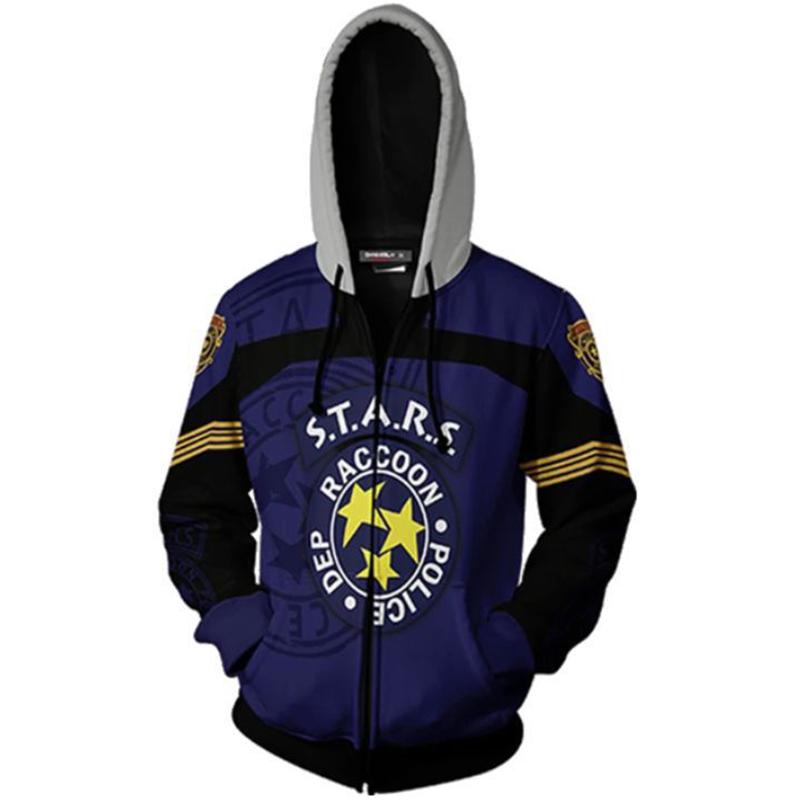 

Худи Resident Evil Rpd Stars Raccoon, свитер, косплей, толстовка, куртка, на молнии S
