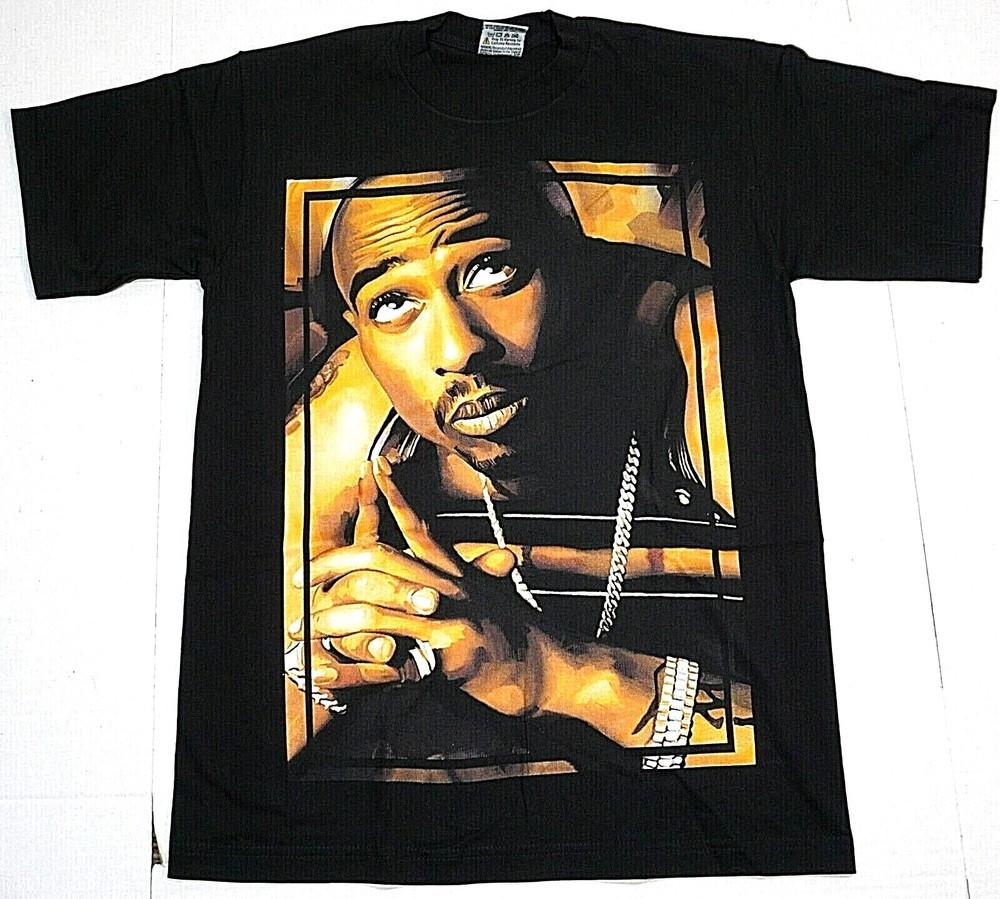 Футболка TUPAC SHAKUR 2Pac West Coast Hip Hop Rap Tee Мужская 100% Хлопок Новая Унисекс Футболка S