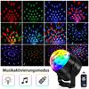 Disco Ball Disco Lights LED Party Lamp Music Controlled Disco Light Effects DJ Party Lights 360° Rotating Ball Lights 3W RGB Stage Lights with Remot