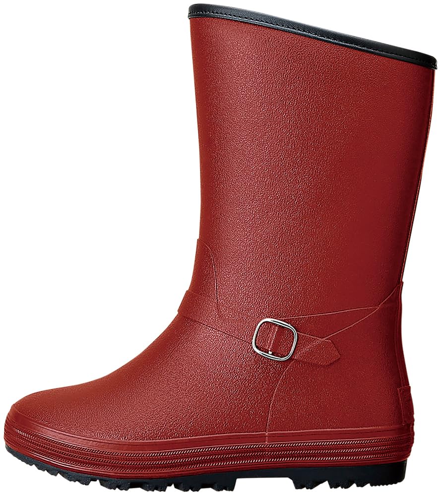 Mitsuuma Pucelle Rain Cold 4mm Thick Fashionable Rain Boots with Thick Dark Large Women's Boots, Weather, Non-Slip, Waterproof, Urethane, Non-Slip